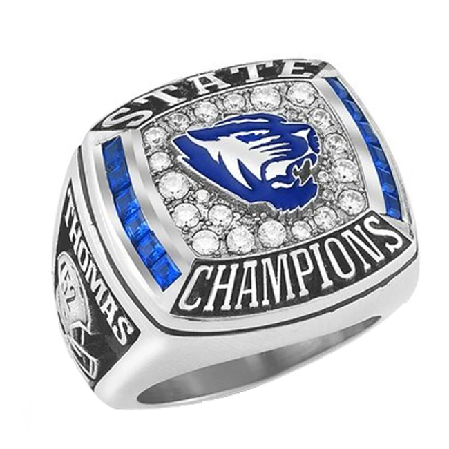 Silver jewelry findings custom champion sports championship rings mens