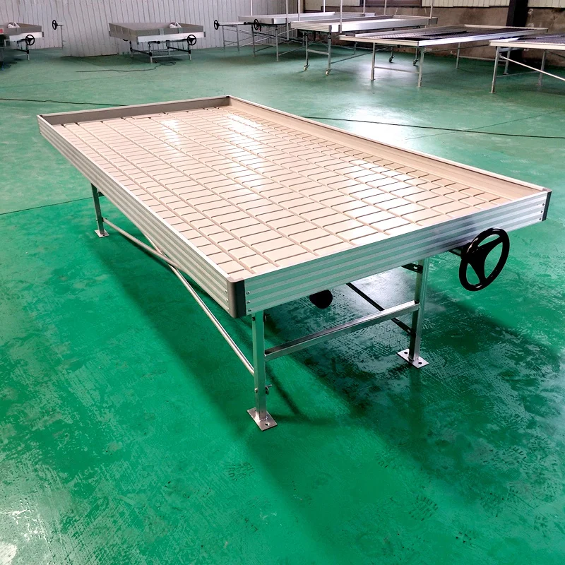 ebb and flow tables growing greenhouse benches hydroponic flood tray