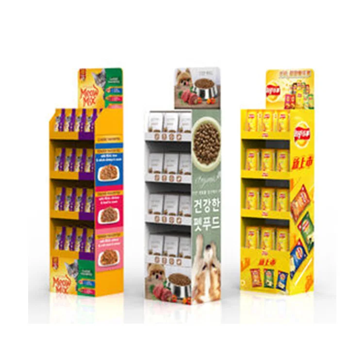 point sale cardboard display unit shelves strong drink beverages display paper ice tea lemon peach cardboard floor display stand
