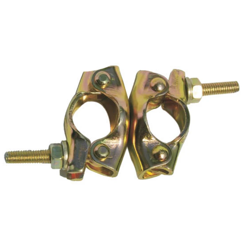 Durable Pressed Steel Pipe Clip Fixing Pressed Double Coupler Scaffolding Swivel Clamp