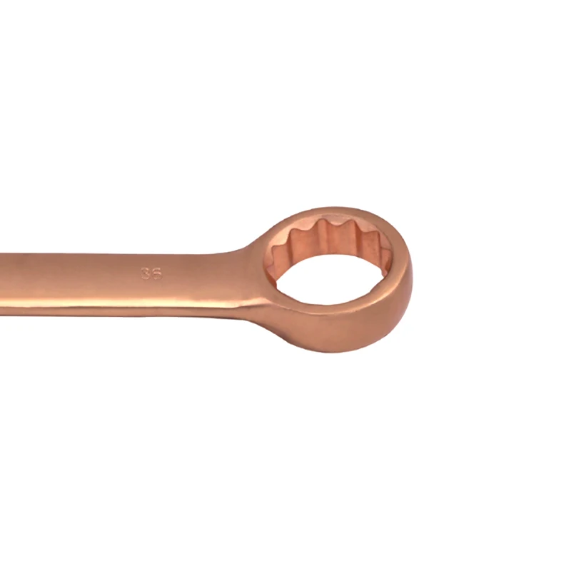 WEDO Hot Selling DIN BAM Certificate EX-plosion Combination Die-forged Beryllium Copper 15 degree Wrench for Safety Work