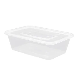 1000ML disposable plastic pp microwave food meal prep container with lid bento lunch box