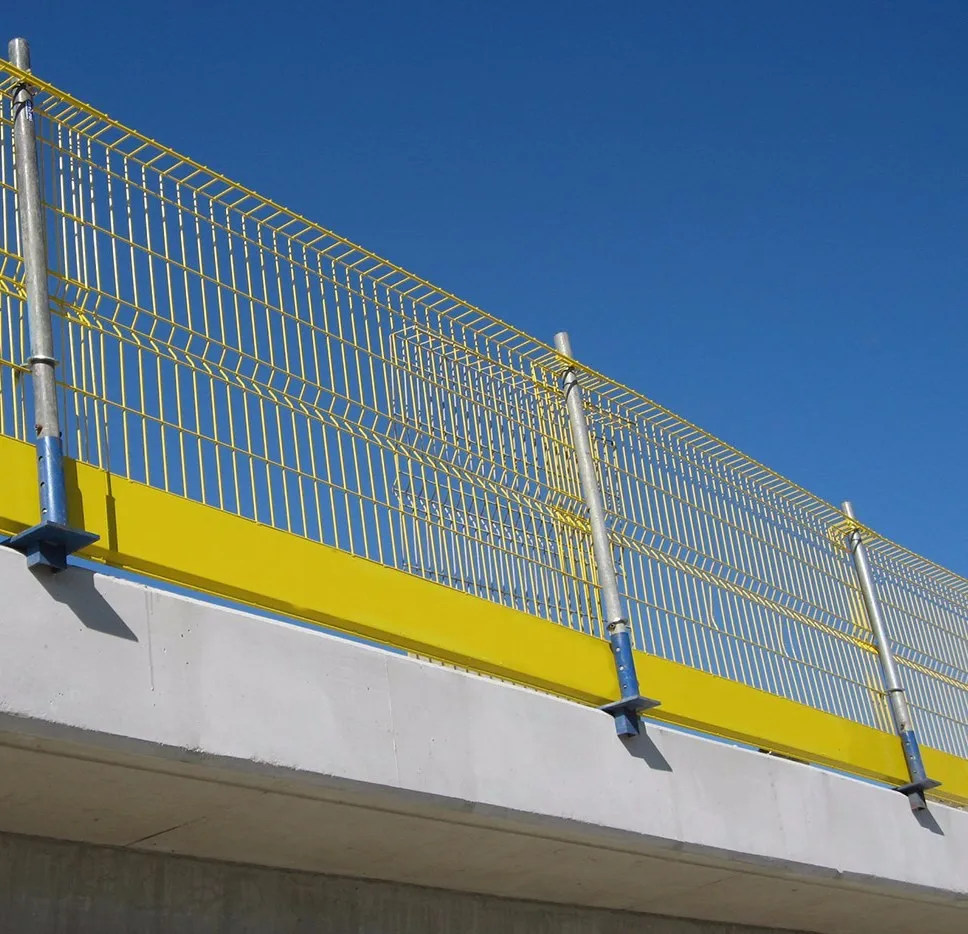 Popular Power Coated Edge protection fence galvanized wire mesh panels for construction site