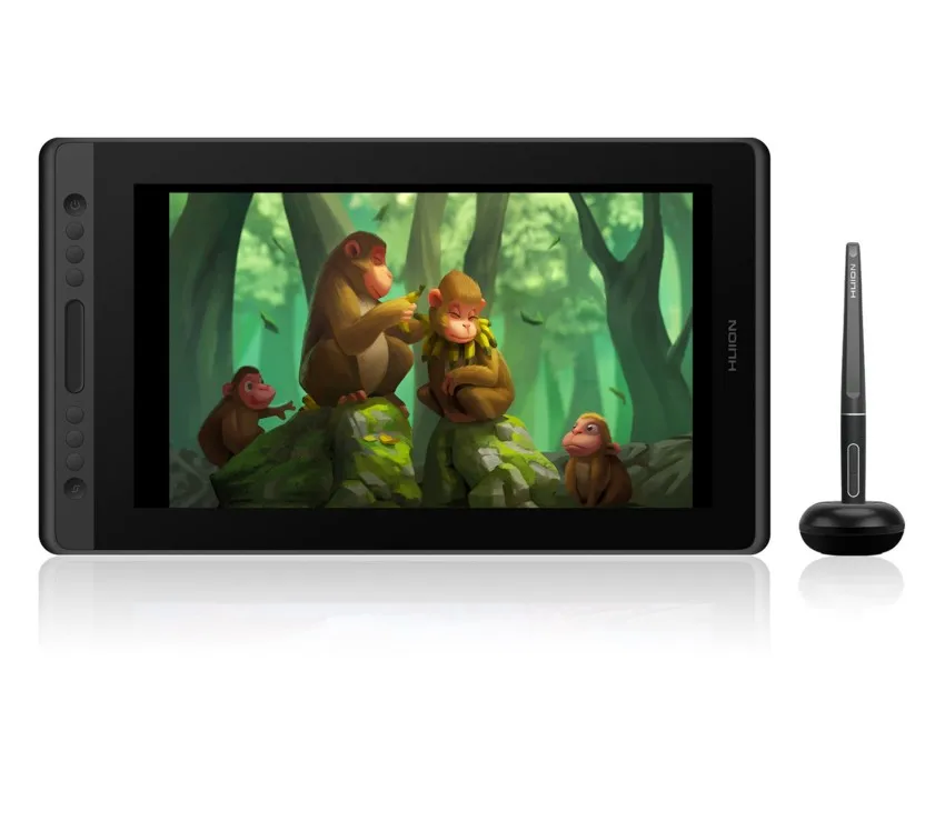 Бесплатная батарея Kamvas pro16 Huion 120% sRGB 8192 уровней давления 266PPS цифровая ручка рисунок дисплей графический планшет монитор