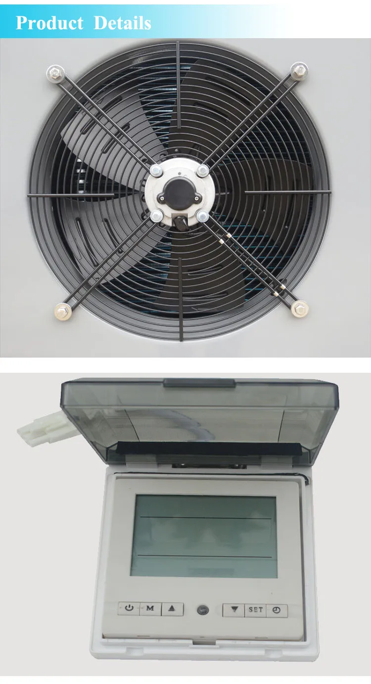 EVI DC inverter all in one heat pump home heating cooling system 15KW