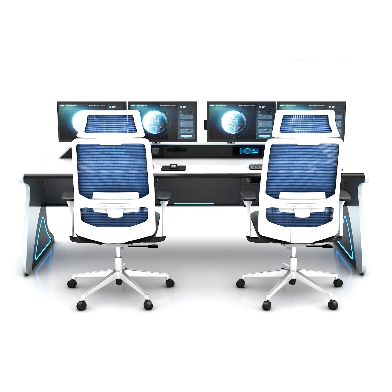 Kehua Fuwei Customizable ErgonomicLlight Decoration Smart City Air Route Traffic Control Center Console Desk Command Center