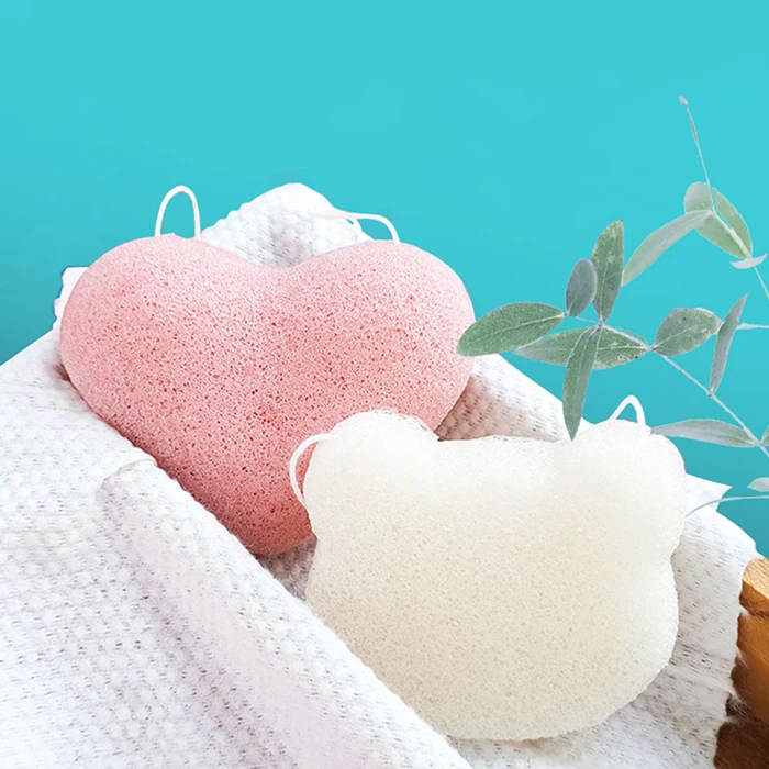 Luxspire Konjac Compressed Facial Sponges Natural Activated Organic Fiber Skincare Face Wash Cleanse Sponge