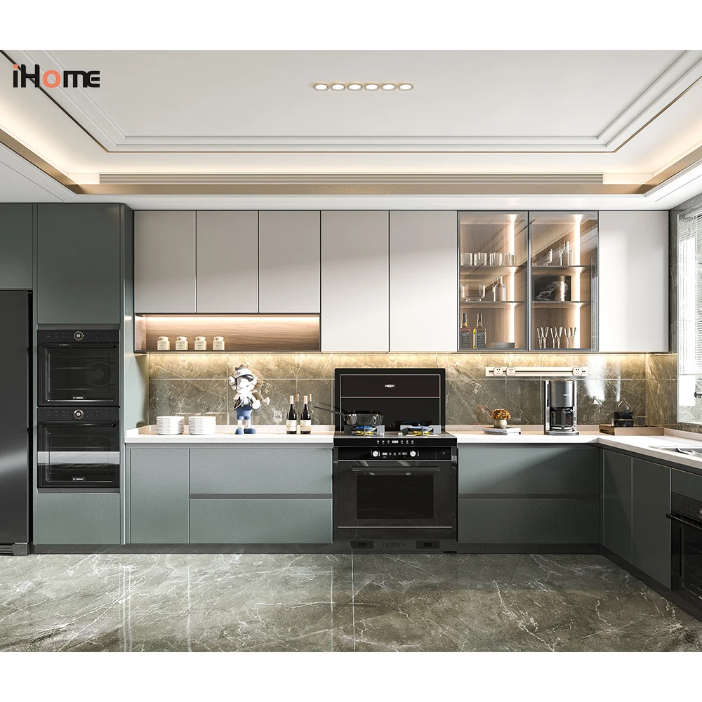 iHome 2024 Factory Price Design Display Mdf Kitchen Cabinets Modern For Sale