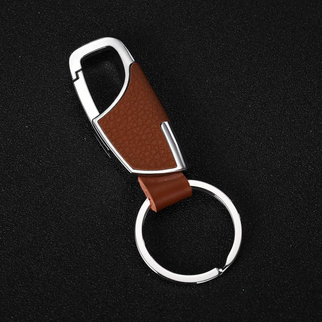 High-grade Leather Rope Car KeyChain Keyring Pendant Key Chains Hand Woven Buckle For Metal Artifact