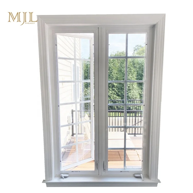 American style aluminium windows and doors custom rain protection balcony aluminum window