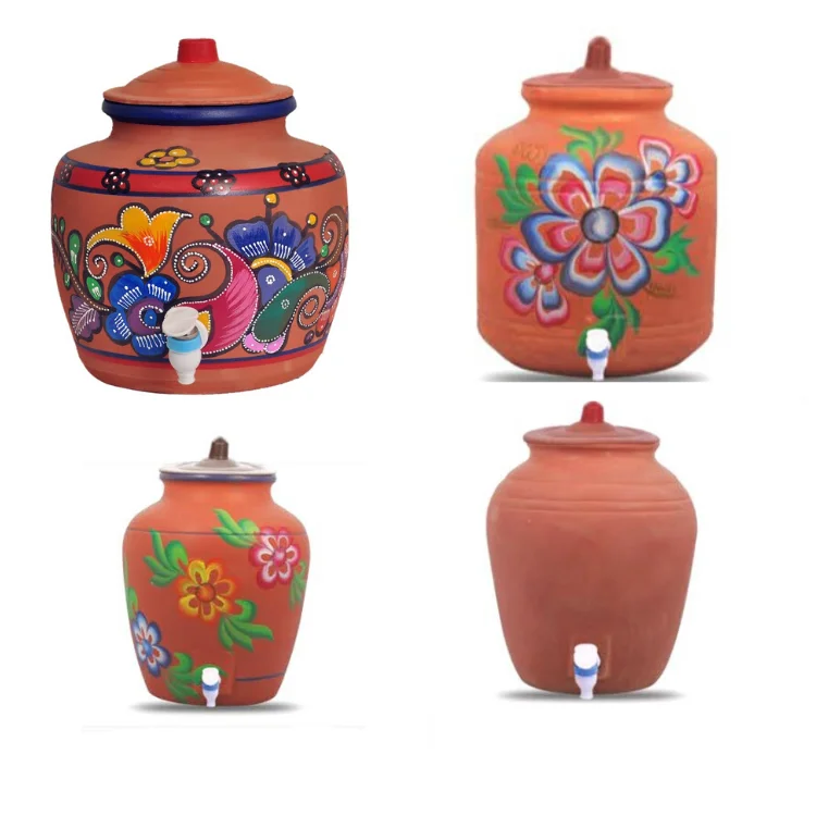 Natural Clay Organic Kitchen Products Water Bottle Glass Bowl Dinning Set Jug tawa kadai pot handi cooking products