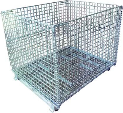 Промышленная оптовая продажа складная стальная металлическая Проволочная Сетка Контейнеры стальная коробка для поддонов