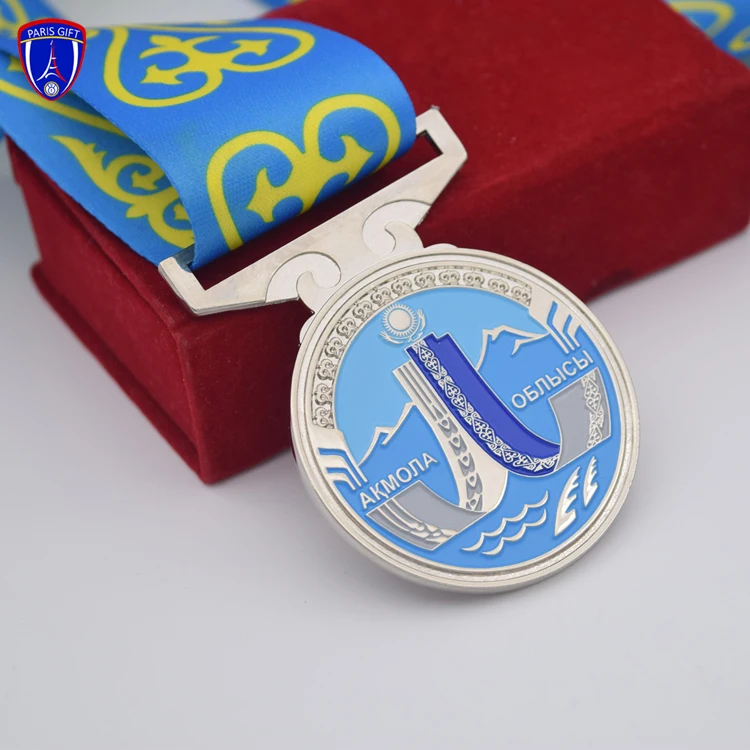 Kazakhstan zinc alloy custom your own design National soccer medals for sport metal medallion