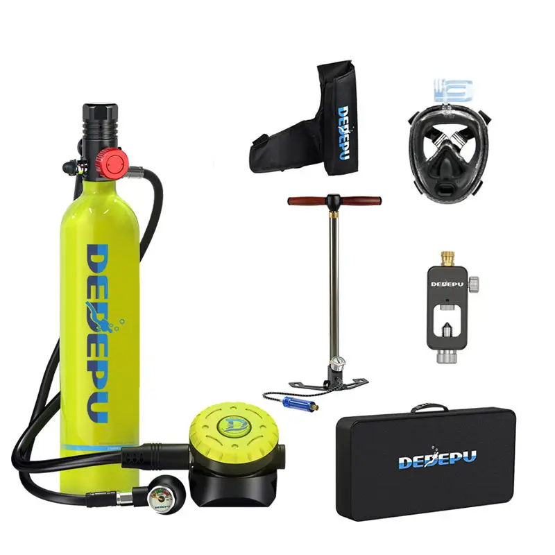 Diving Equipment Suit 200BAR 1000mL Mini Scuba Tank equipment Empty Cylinders with Support 15-25 Minutes Capability