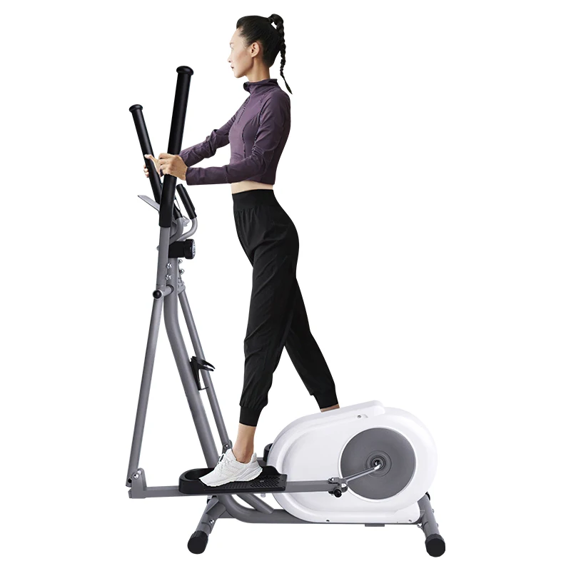 Elliptical Fitness Trainer Flywheel Exercise Pedaling Machine Magnetic Foldable Cross Elliptical Trainer