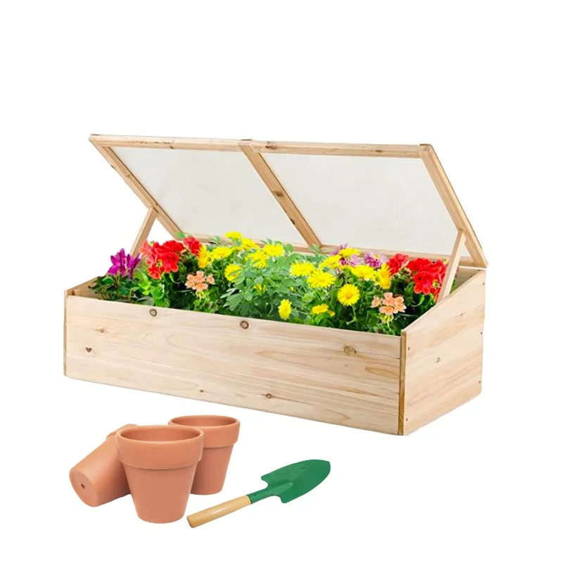 Wholesale Wooden Winter Vegetable Flower Planting Small Greenhouse for Sale