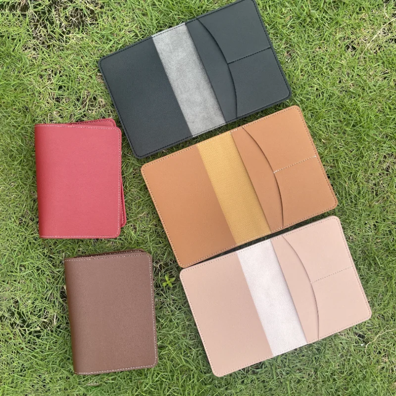 Simple Fashion PU Leather Passport Holder Portable Passport Case Custom Credentials Passport Bag