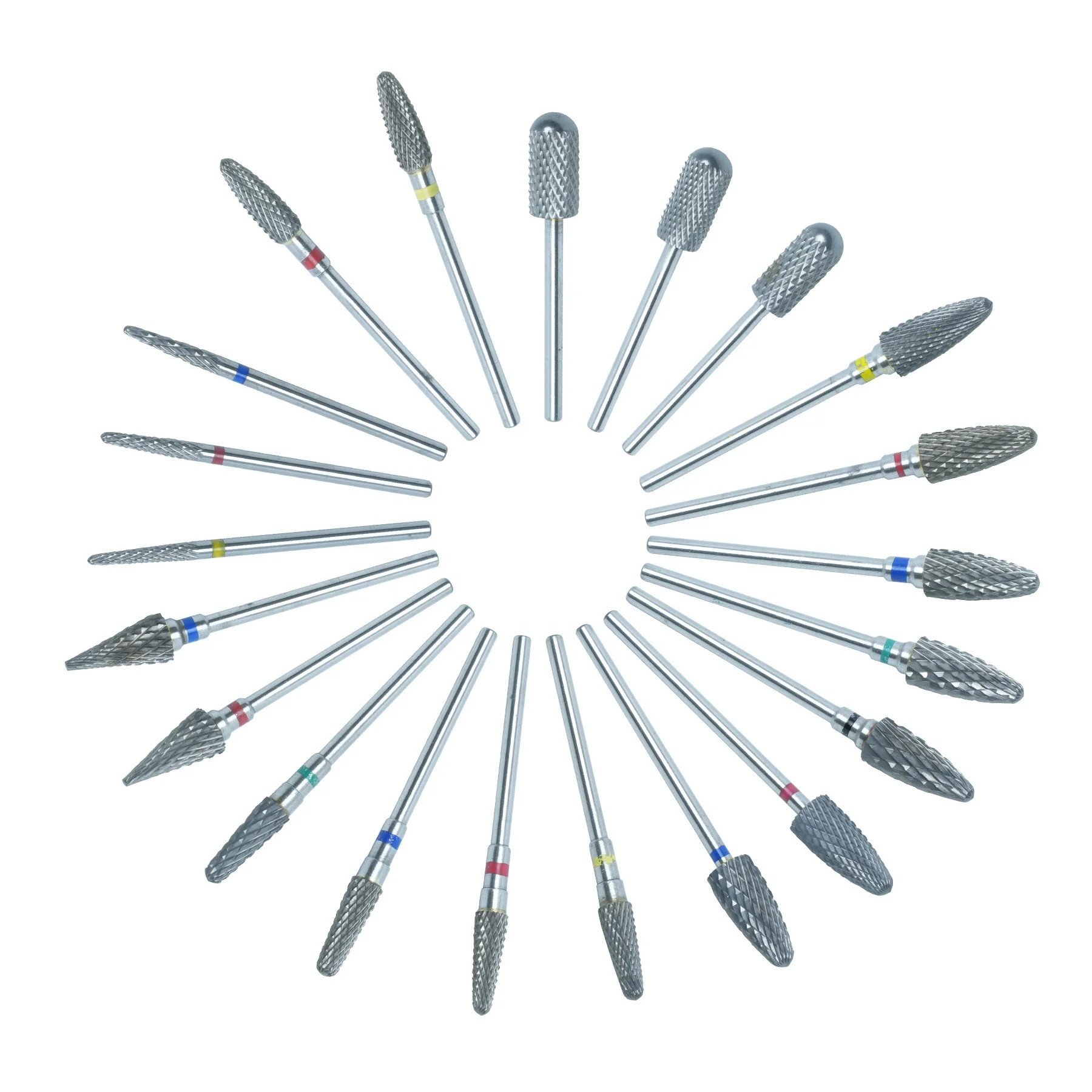 Dental Tools Laboratory Tungsten Steel Drill Burs Rotating Polishing Brush Buff Wheels Felt Wheel White Muslin Latch Brushes