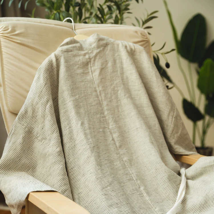 2023 new designer luxury apparel organic flax linen clothing for woven