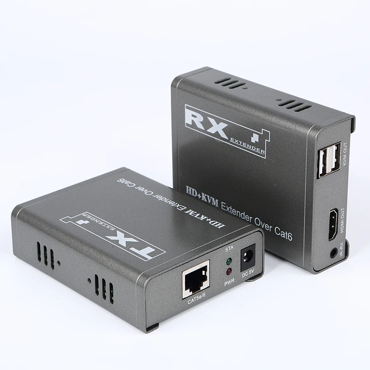 New Design HD Audio Video Transmitter Signal to Network Cable Transmission 1080p IP Extender 60m