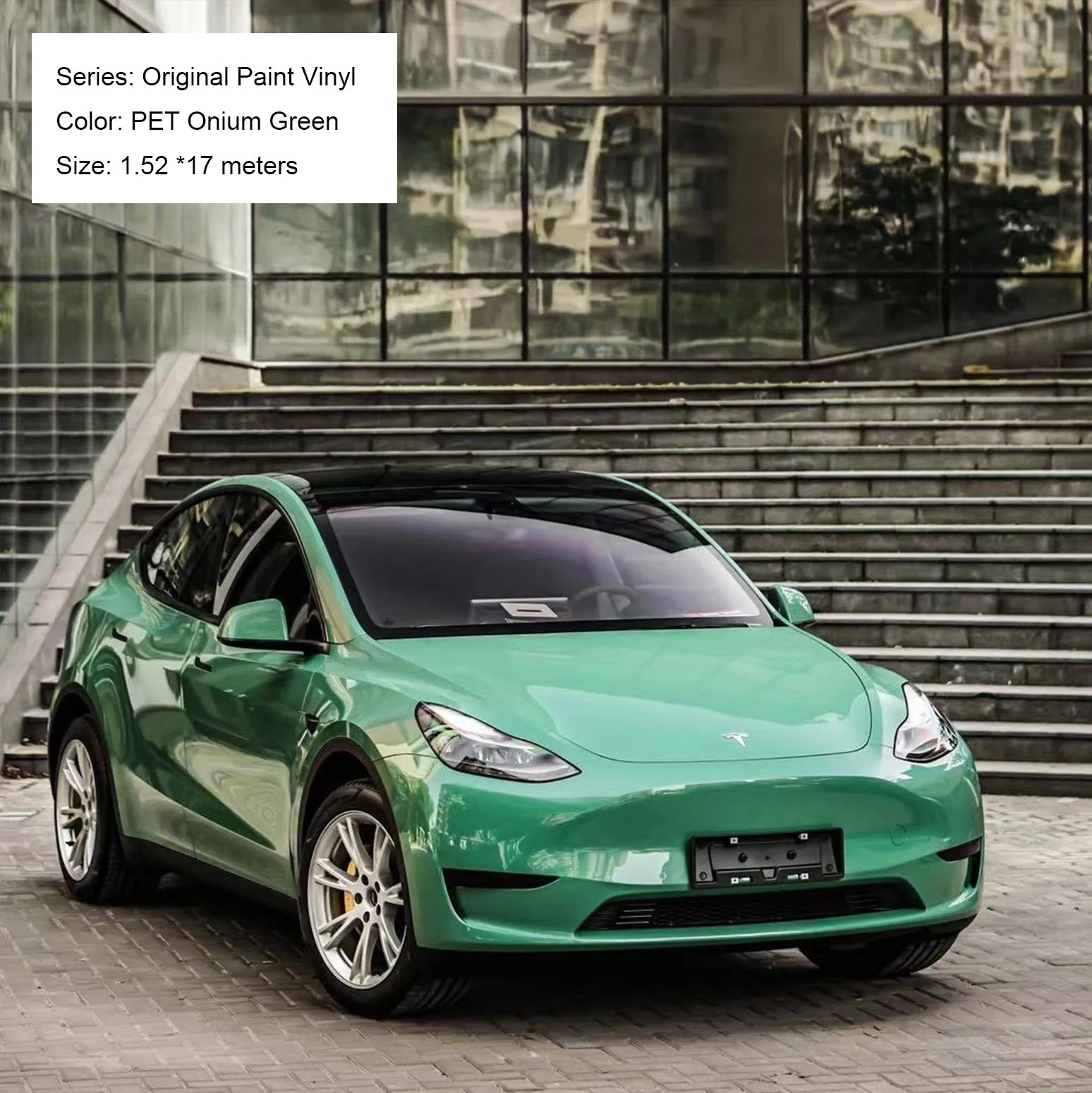 CARKOO High Quality Super Gloss PET Isle of Man Green Color Original Paint Car Wrap Vinyl Film