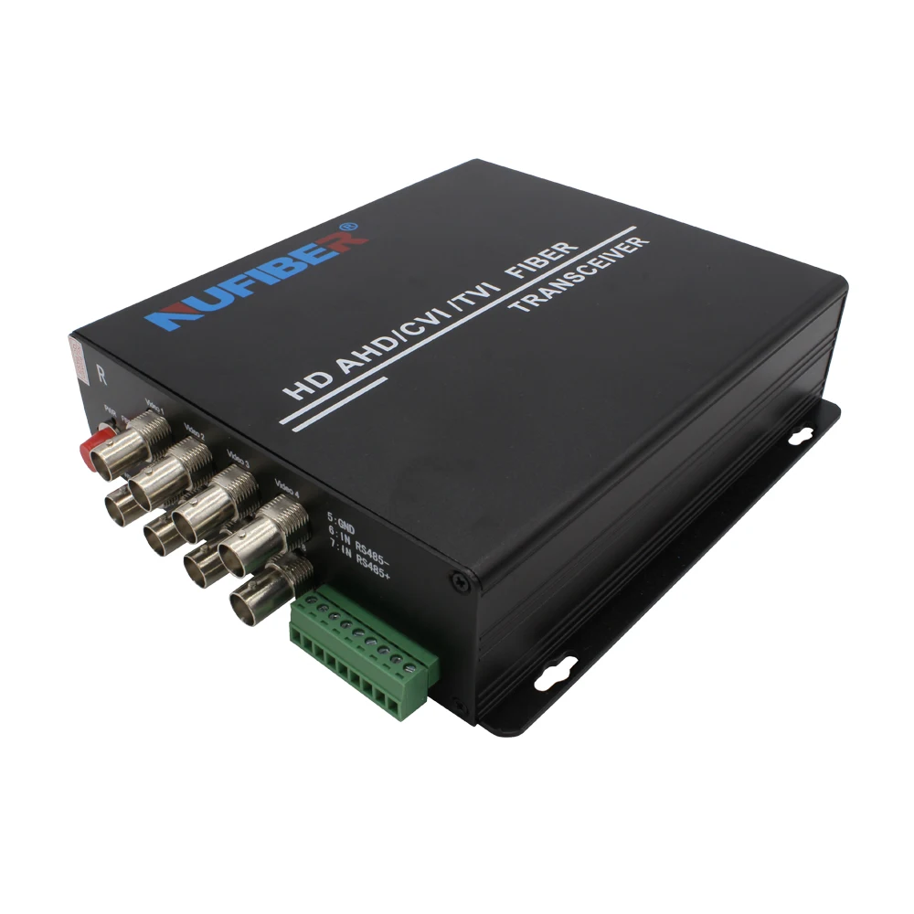 1080P Digital HD TVI/CVI/AHD 8CH Fiber Video Converter Transmitter Receiver Single fiber SM 1310nm/1550nm FC 20km