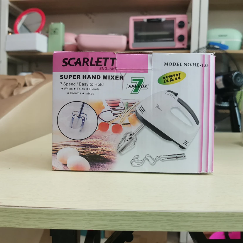 
Factory wholesale ready goods stock SCARLETT hand mixer for home use DHM-504 
