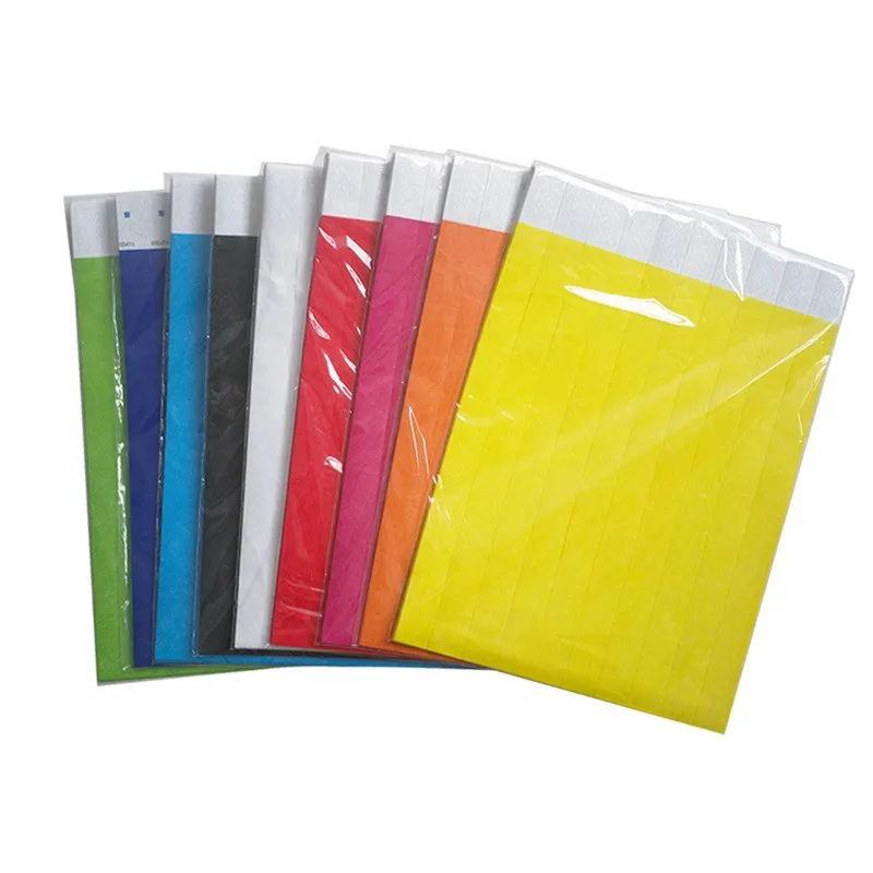 Printable Waterproof Dupont Paper NFC Wristband Tyvek Paper Bracelet PVC RFID bands For events ticket