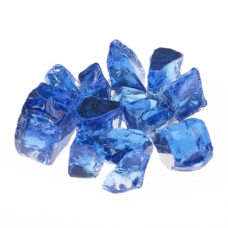 Excellent Decorations Garden  Cobalt Blue Fire Glass  Crystal Glass Stone And Fire Pit Glass Cullet