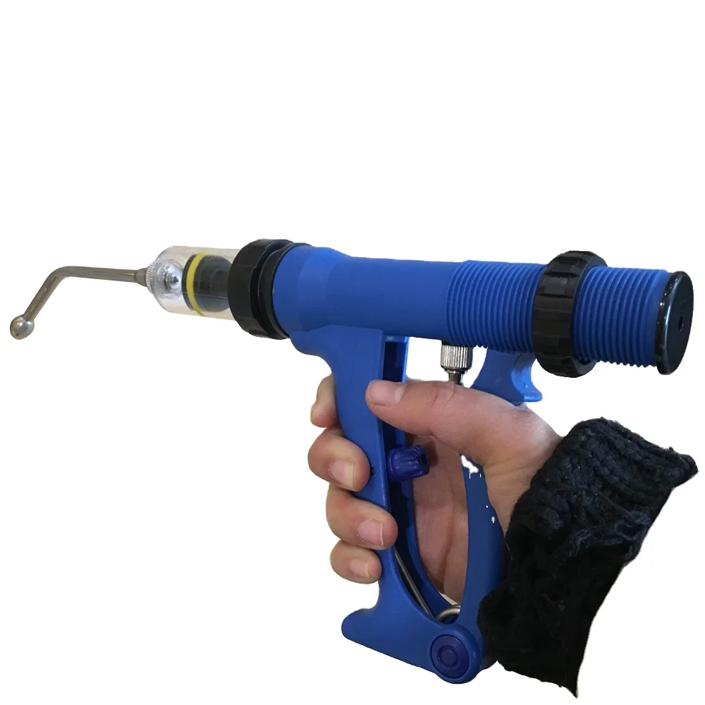 CETTIA KD113 10ml Veterinary Injection Syringe Plastic Steel Animals Automatic Drencher for