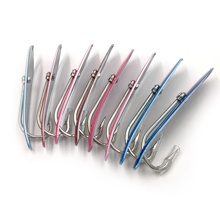 Stainless Steel Lure Spoon With Hook Fishing Lure Fishing Tackle 6 Sizes Gilding Painting Style