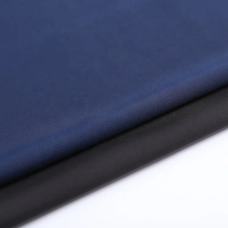 Popular wholesale good quality  92% polyester 8% spandex elastic navy 4 way stretch fabric
