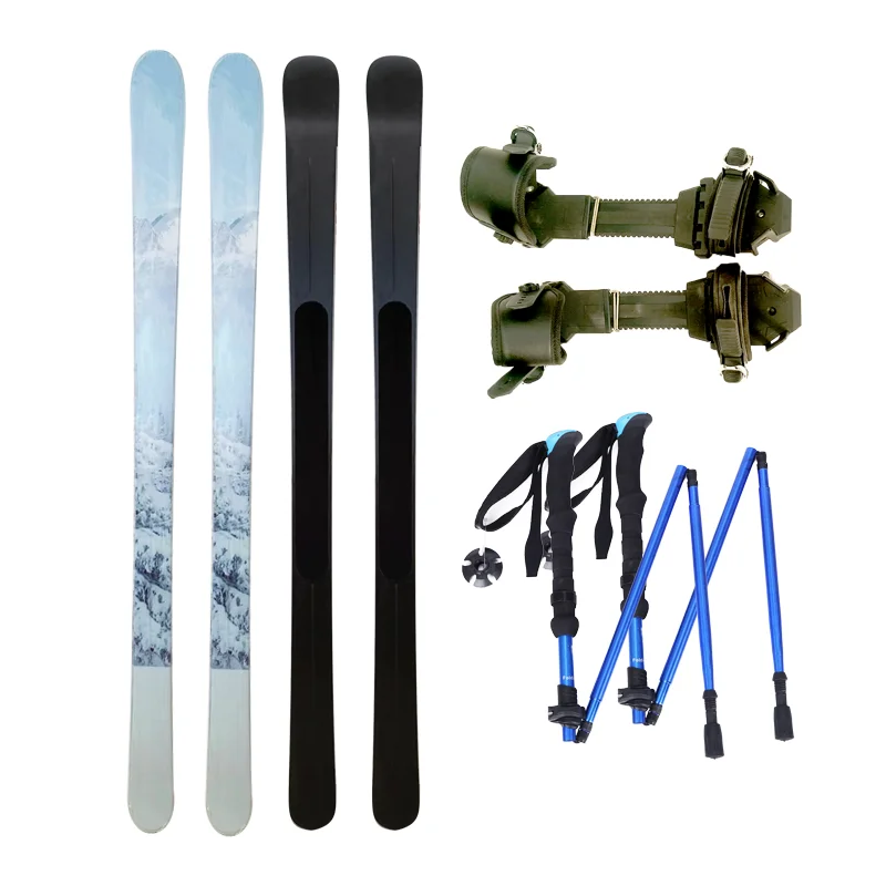 Manufacturer Price Wood PU foam Core  Lengths 90cm-167cm Back Country Skis