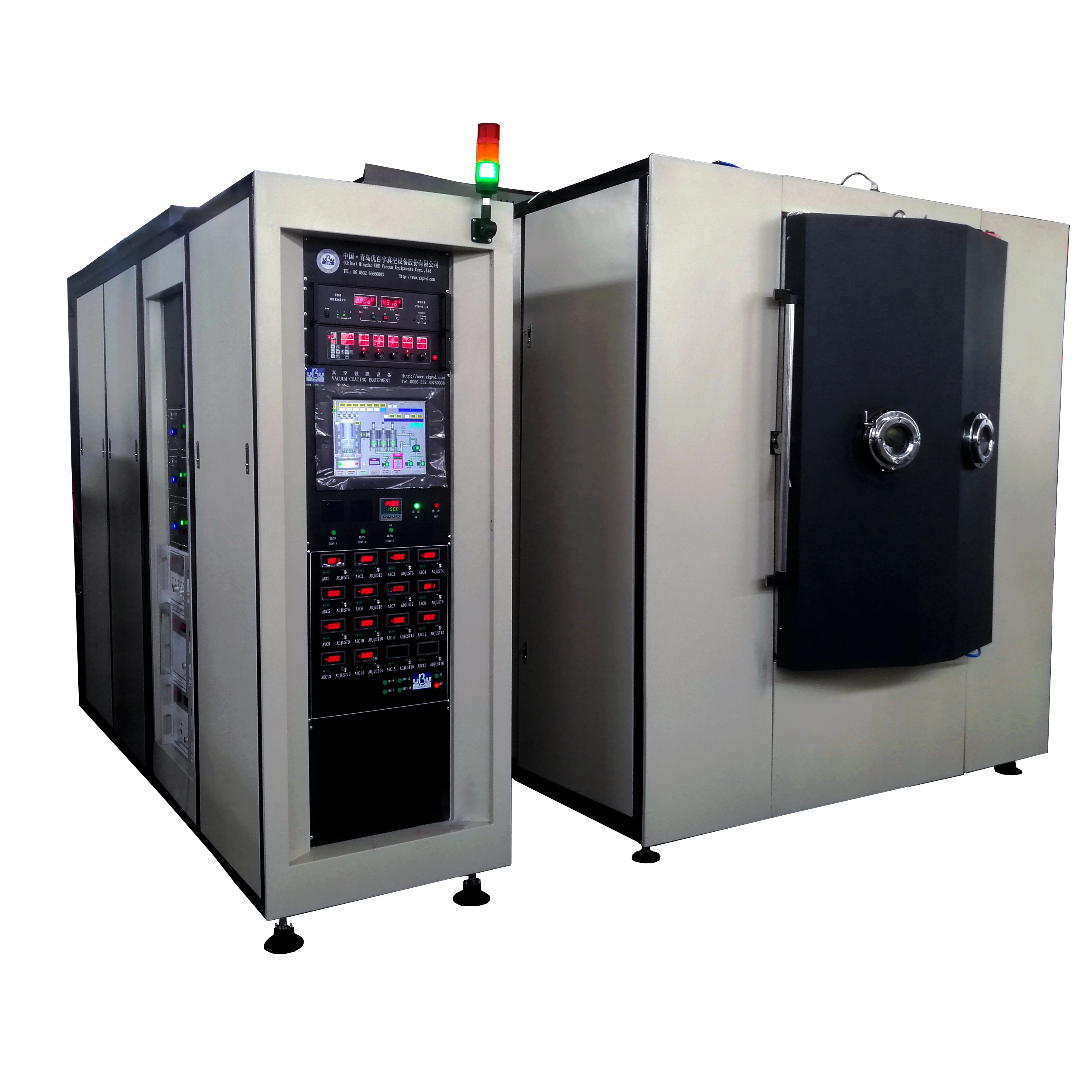 Multi-function vacuum coating machine for colorful and black color
