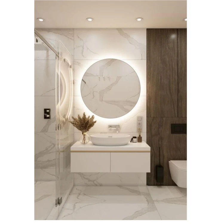 Canada Modern LED Wall Mounted Cabinet 24inch 36inch Standard Wooden Panel Lighted Vanity Mirror for Bathroom Vanities