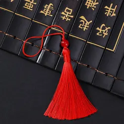 7CM Small Hanging Tassel Fringes Beaded Headdress Bookmark Folding Fan Pendant Tassel