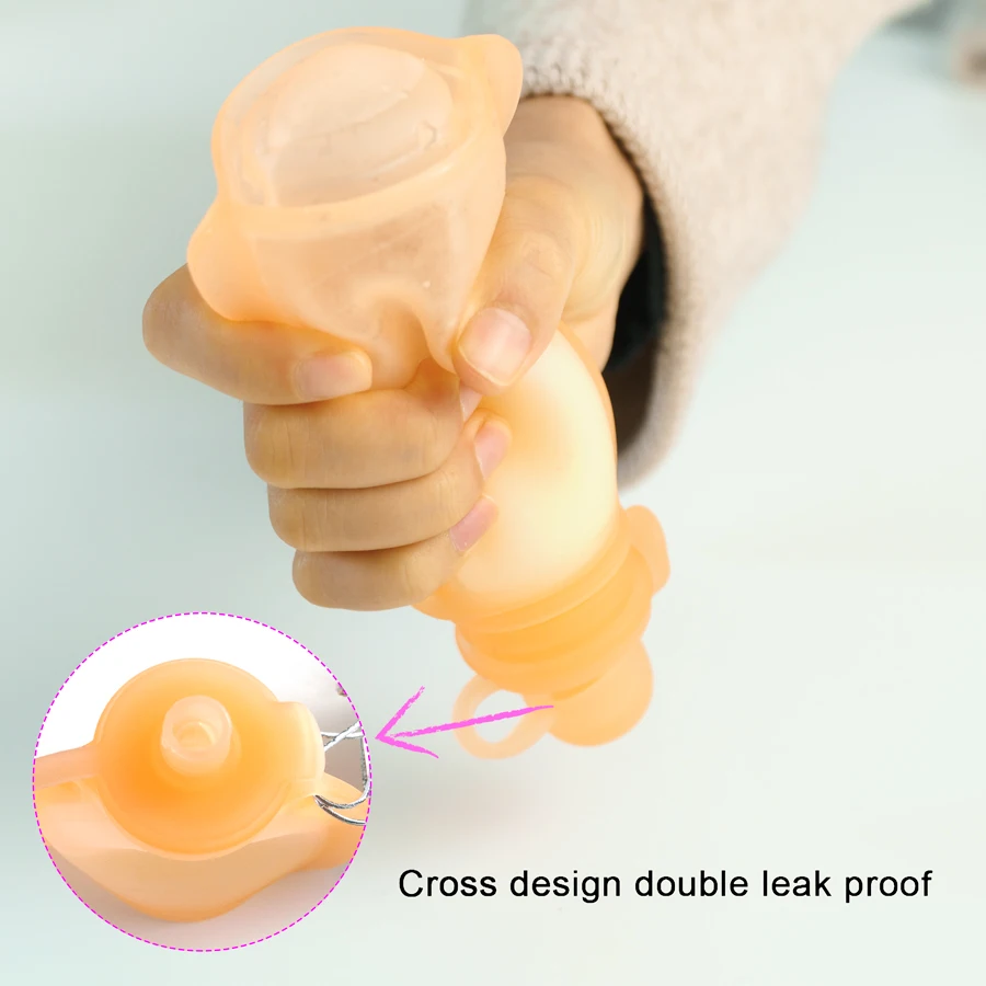 Hotsale Reusable Silicone Pouch Squeeze Refillable Make Breastfeeding Easily New Design Bpa Free Breastmilk Storage Bag