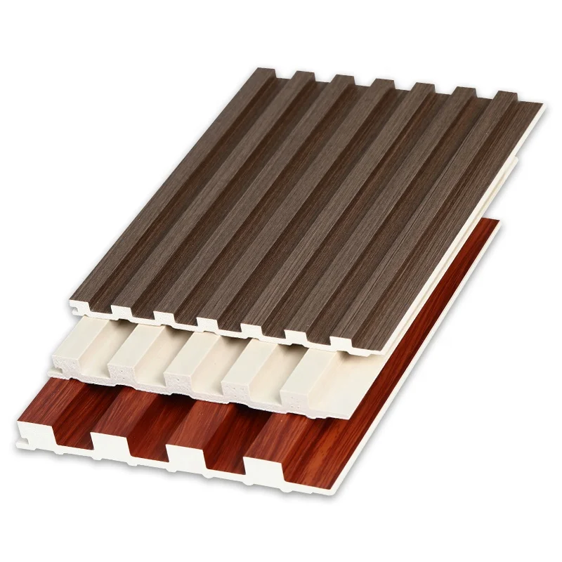Wpc Fluted Wall Panel Interior Decoration Wpc Wall Cladding Wood composite interior solid fluted panels indoor outdoor