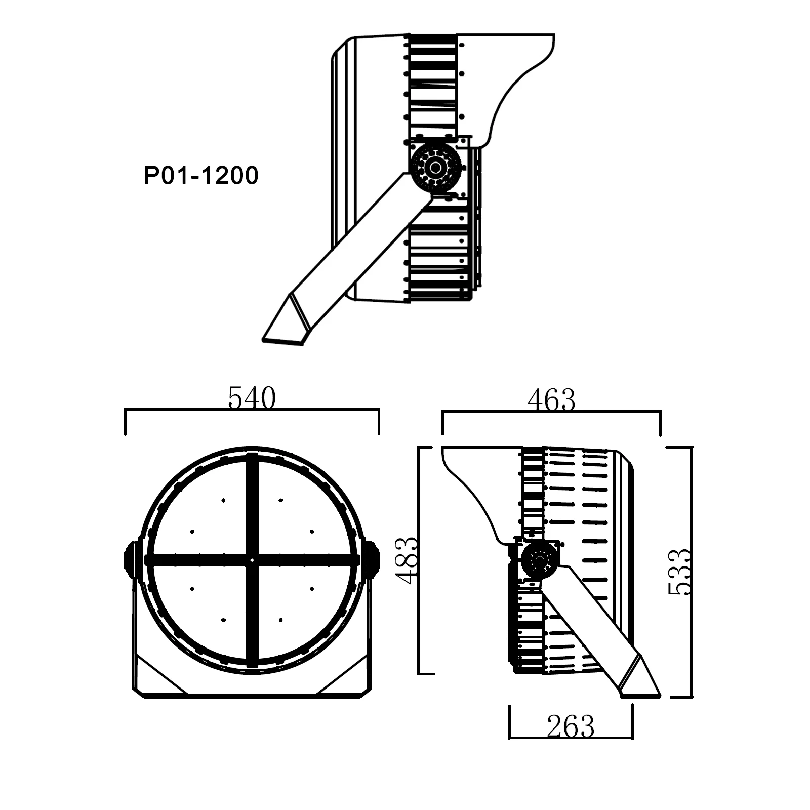 Price New Beam High Mast Sport Football Arena Soccer Lighting Smart Round Led Flood Light 400W 500W 600W 1000W 1200W Led Light