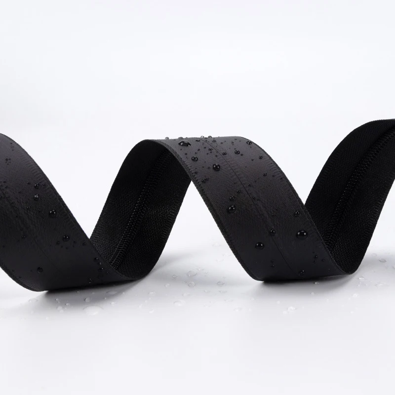 High Quality Closed-End TPU Waterproof Nylon Zipper Fashion Korea PU PVC Waterproof Zippers For Clothing