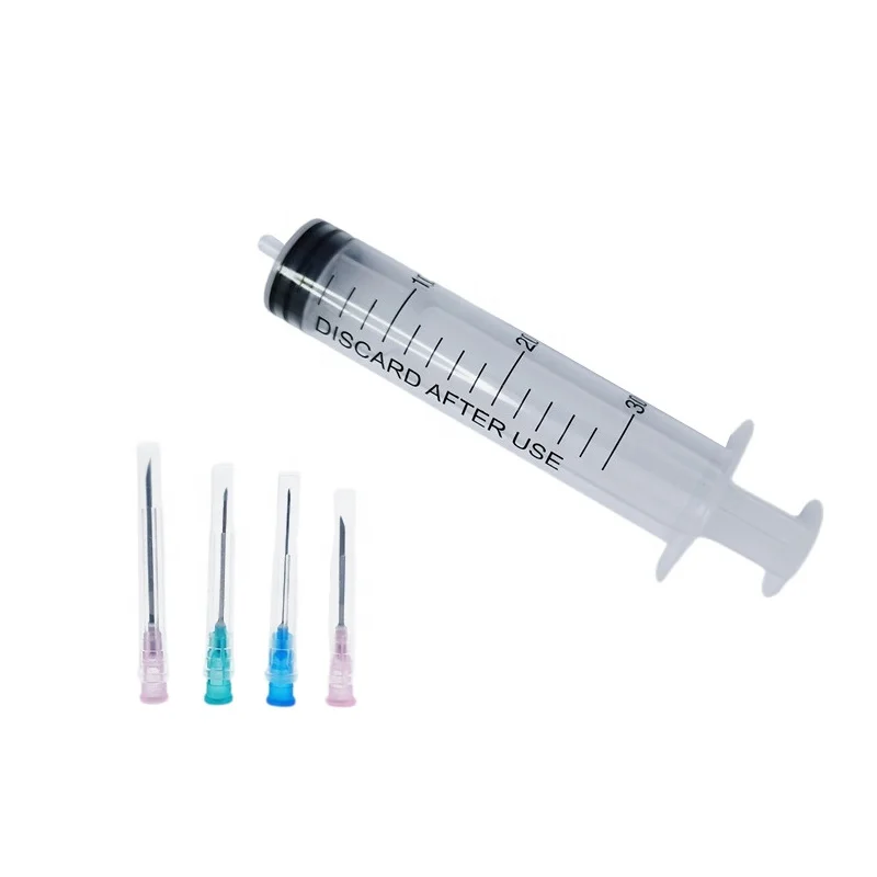 High quality veterinary syringe disposable syringe 20ml injection for antibiotic injection treatment in poultry