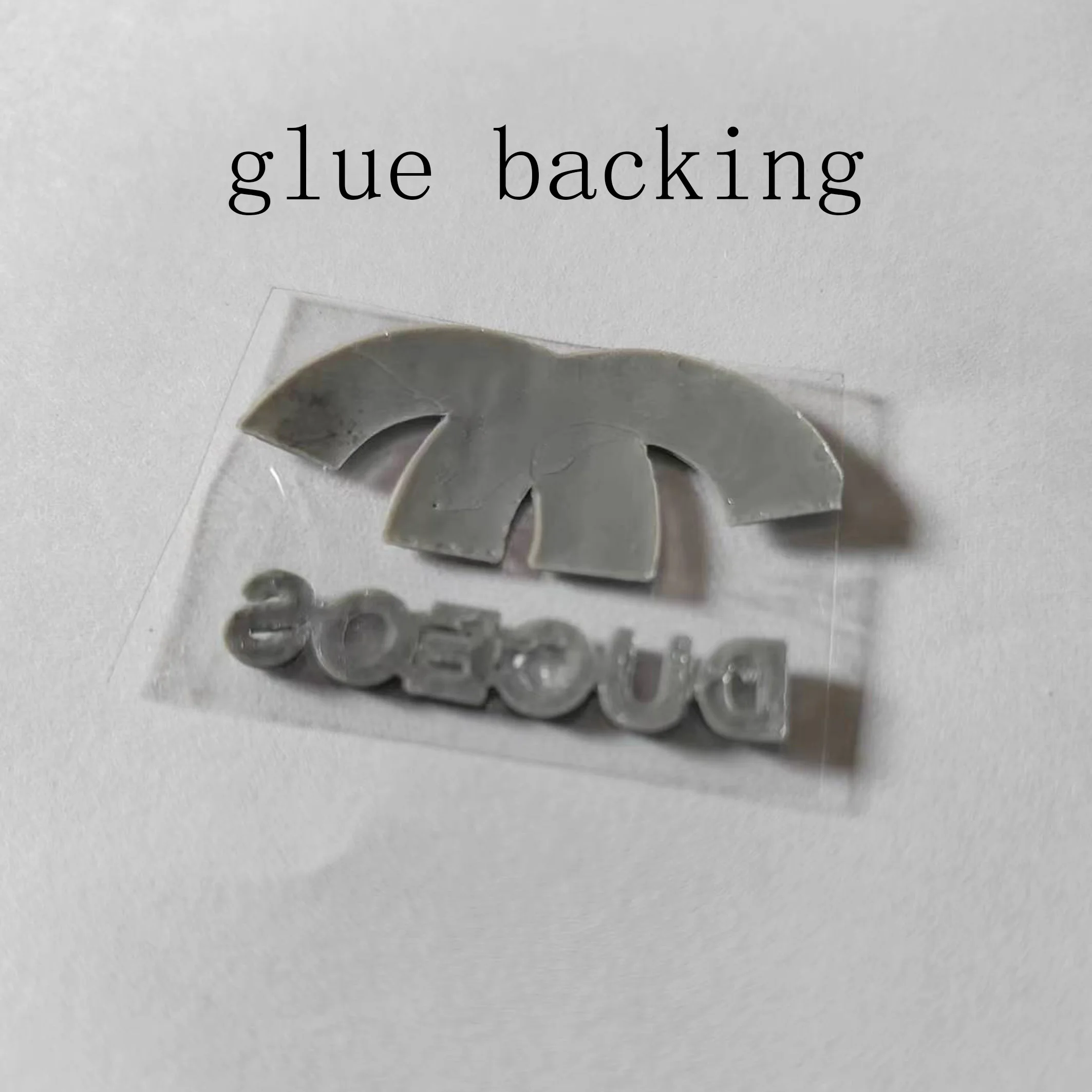 Raised up 3D silicone stickers heat transfer logo label patches for shirts