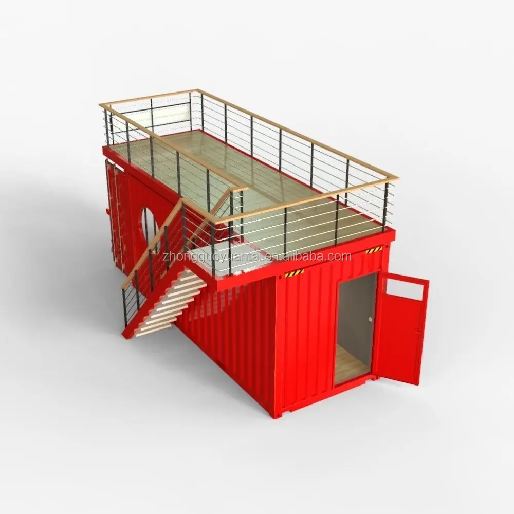 
Custom 20FT 40FT modified Luxury Prefab Container House/ Modern Prefab Steel Structure House coffee store 
