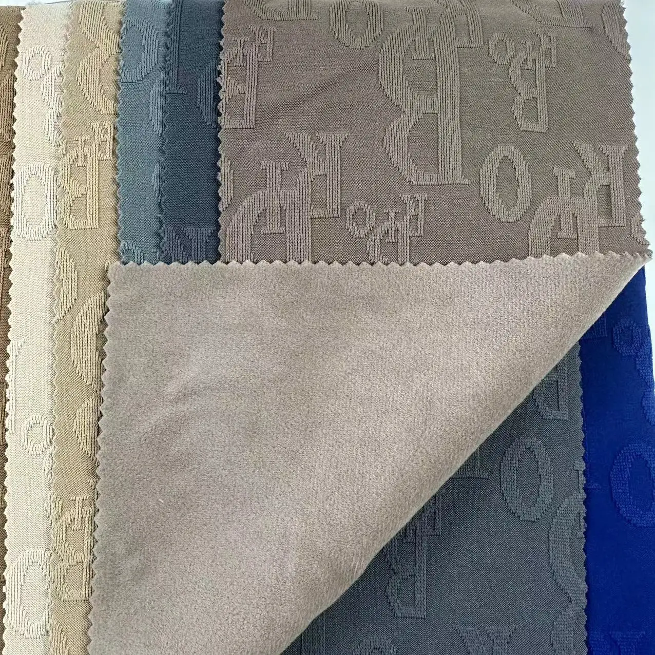 best price cool silk cotton bonding with oli velvet  95% polyester 5% spandex for garments