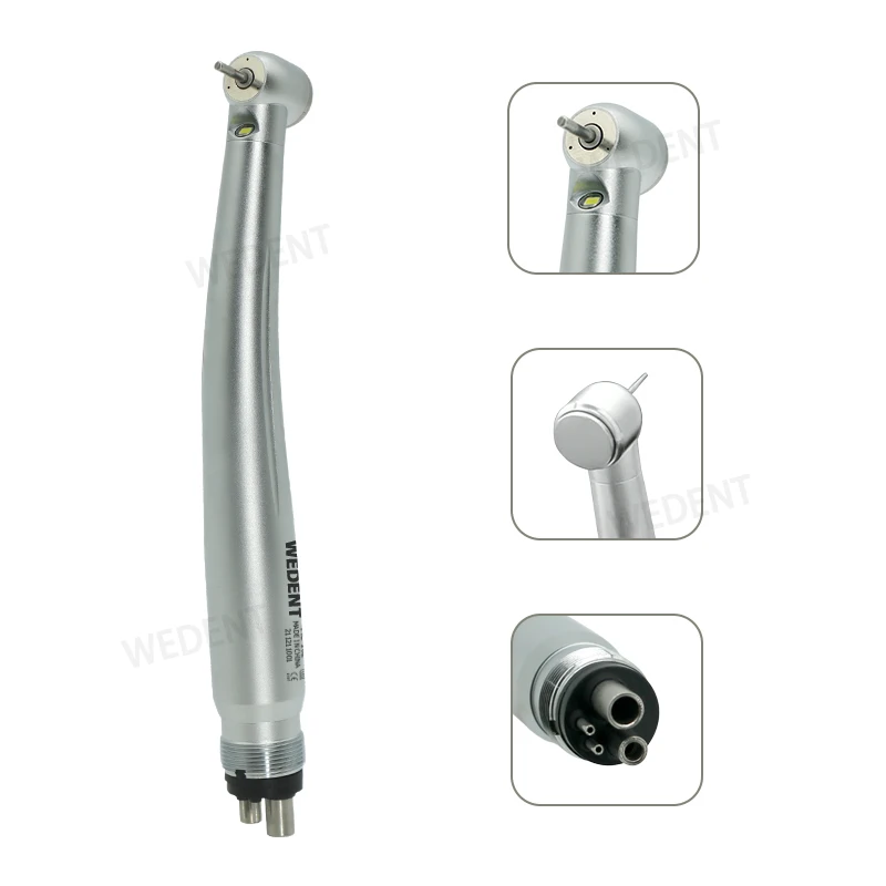 Good Quality High Speed Handpiece Push Button LED Three Point Spray Handpiece Dental Air Turbine Handpiece