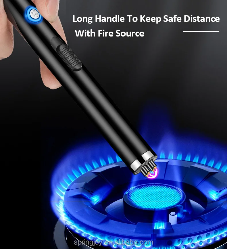 Outdoor Portable Windproof Flameless Double Arc Electronic Cute Gold Candle Lighter Custom Logo Pulse Usb Lighter With Led Light