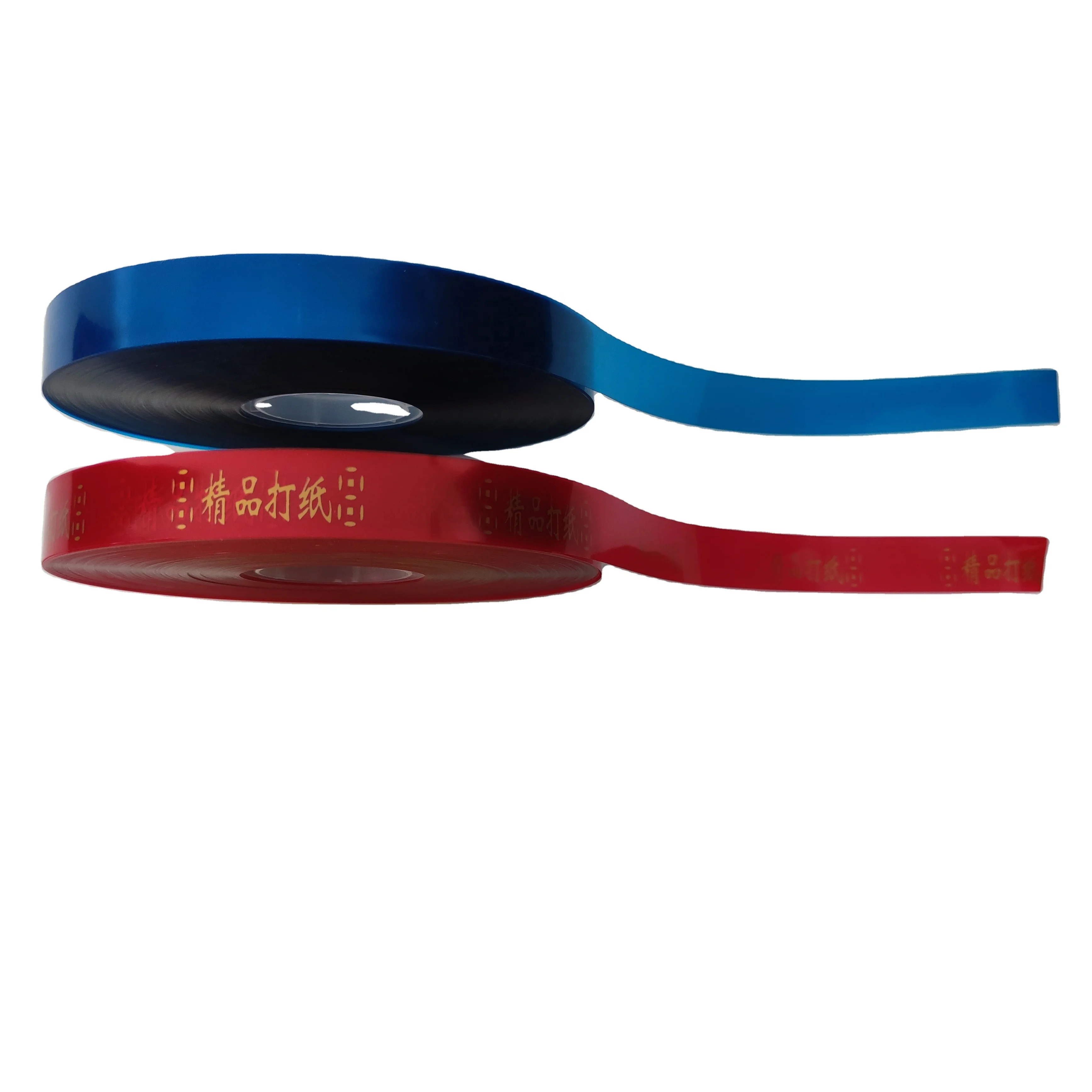 Best price colored OPP banding film 30mm wide hot melt strap pack roll for banding gift box