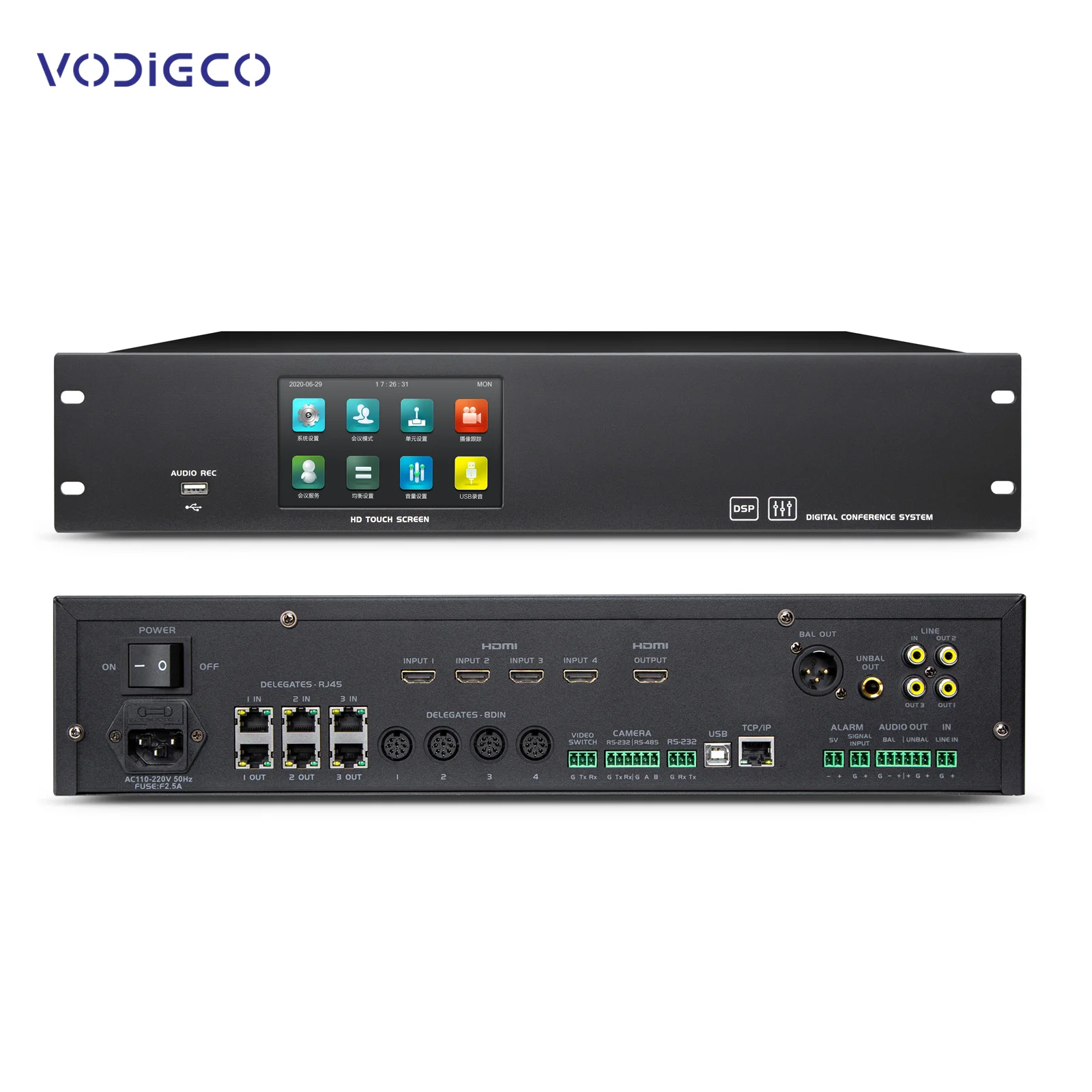 VCS-HR8630M микрофон для конференц-зала VODIGCO 12 единиц