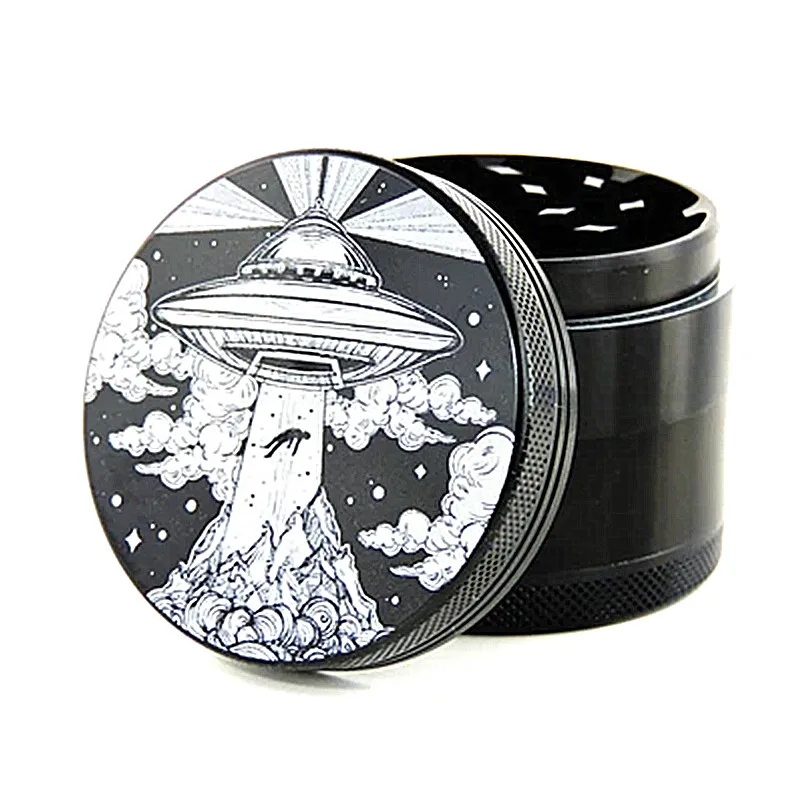 Роскошные 55 мм жернов для трав пользовательские лазерной гравировкой травы дробилка шлифовальная машина курения