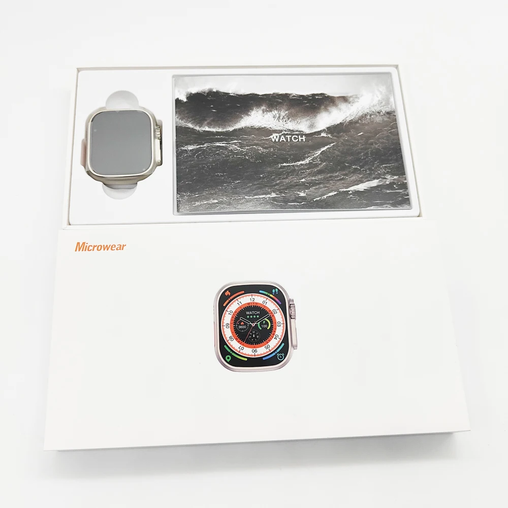 2023 Новый W68 ультра Smartwatch серии 8 IP68 из водонепроницаемого материала на очень спортивные Ультра Смарт-часы 8 может служить в качестве 2,2-дюймов гигантский дисплей W68 +